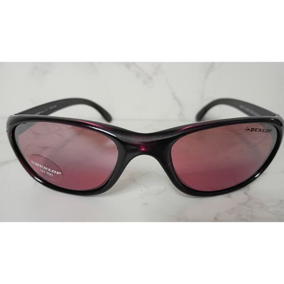NEW Dunlop Burgundy Unisex Sport Sunglasses - Picture 1 of 7
